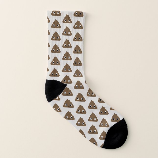 Niedlich kacken Sie Muster - entzückende Stapel Socken (Links - Innen)