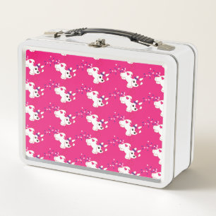 Niedlich Kackend Girl Unicorn Metall Brotdose
