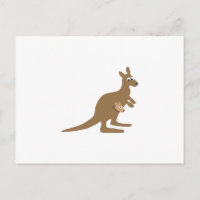 Niedlich Kangaroo und Joey