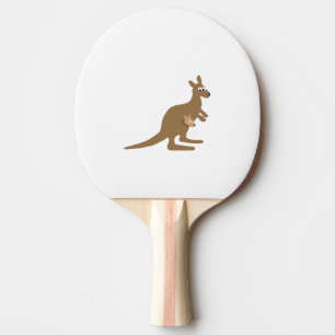 Niedlich Kangaroo und Joey Tischtennis Schläger