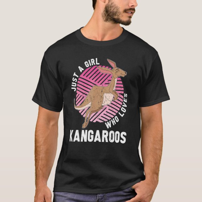 Niedlich Kangaroo Zoo Animal Aussie Kangar T-Shirt (Vorderseite)