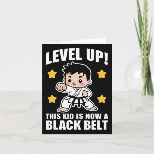 Niedlich Karate Black Belt Achievement Jungs Kinde Karte