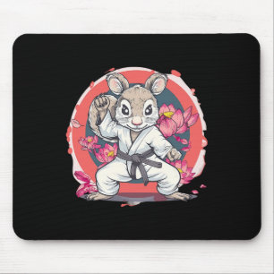 Niedlich Karate Eichhörnchen Lotus Blume Mixed Mar Mousepad