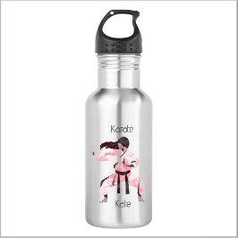Niedlich Karate Girl Martial Arts Edelstahlflasche