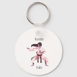 Niedlich Karate Girl Martial Arts Schlüsselanhänger