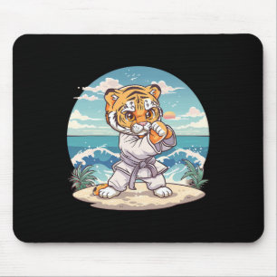 Niedlich Karate Tiger Kickboxing Taekwondo Jiu-jit Mousepad