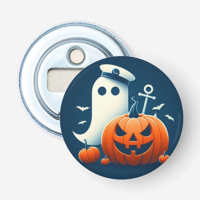 Niedlich, kautisches/kstenförmiges Halloween-Geist Flaschenöffner (Vorderseite)
