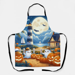 Niedlich, kautisches/kstenförmiges Halloween-Geist Schürze