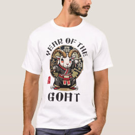 Niedlich Kawaii Asiatische Ziege Zodiac Lunar Jahr T-Shirt