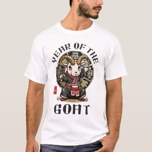 Niedlich Kawaii Asiatische Ziege Zodiac Lunar Jahr T-Shirt