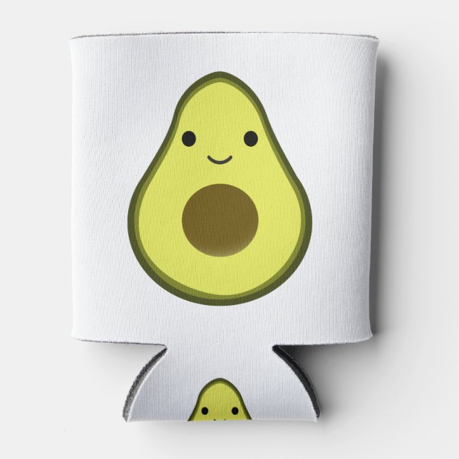 Niedlich Kawaii Avocado Dosenkühler (Vorderseite)