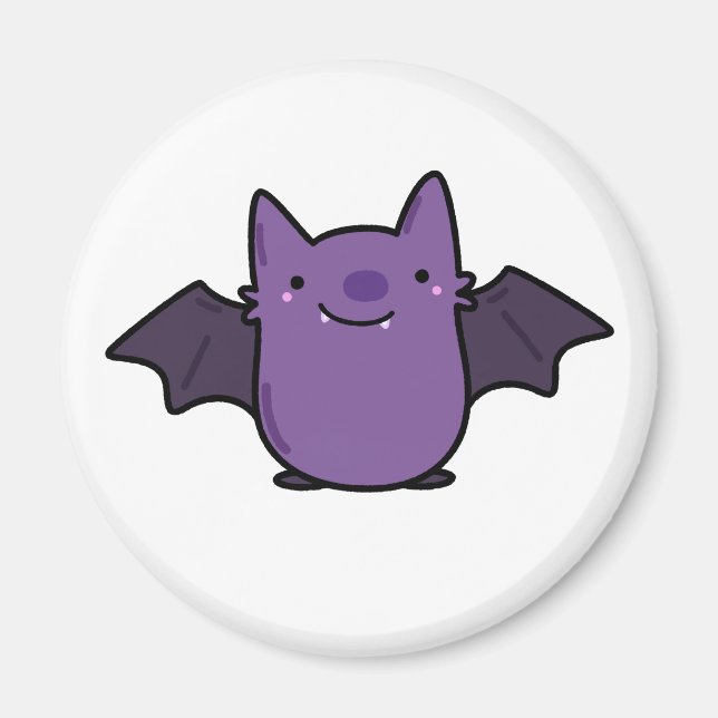 Niedlich Kawaii Baby Bat Magnet (Vorne)