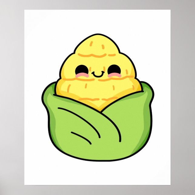 Niedlich Kawaii Baby Corn Poster (Vorne)