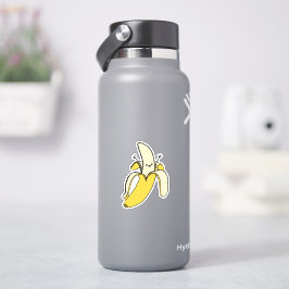Niedlich Kawaii Banana Aufkleber