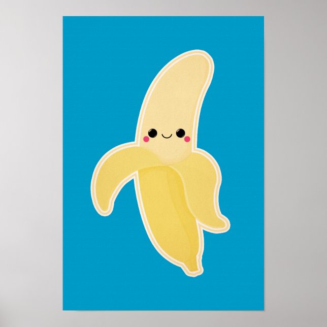 Niedlich Kawaii Banana Poster (Vorne)