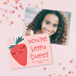 Niedlich Kawaii Berry Sweet Classroom Valentine Fo Mitteilungskarte