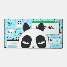 Niedlich Kawaii Blue Panda Bear Schreibtischunterlage