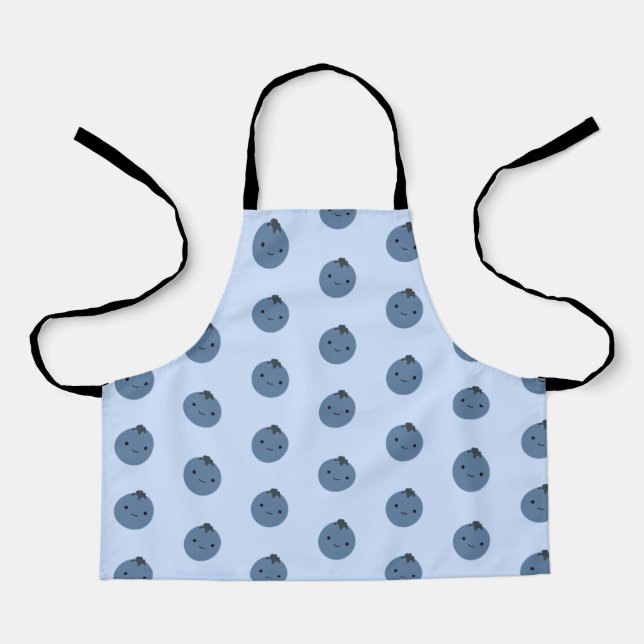Niedlich Kawaii Blueberry Schürze (Vorderseite)