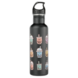 Niedlich Kawaii Boba Anime Bubble Tee Pastel Edelstahlflasche