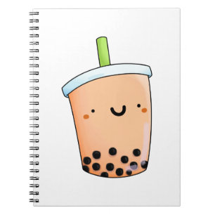 Niedlich Kawaii Boba Tea Notizblock
