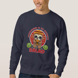 Niedlich Kawaii Burger Salad Sweatshirt