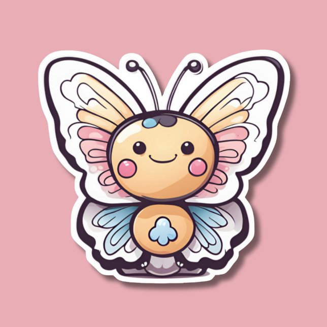 Niedlich Kawaii Butterfly Aufkleber (Von Creator hochgeladen)