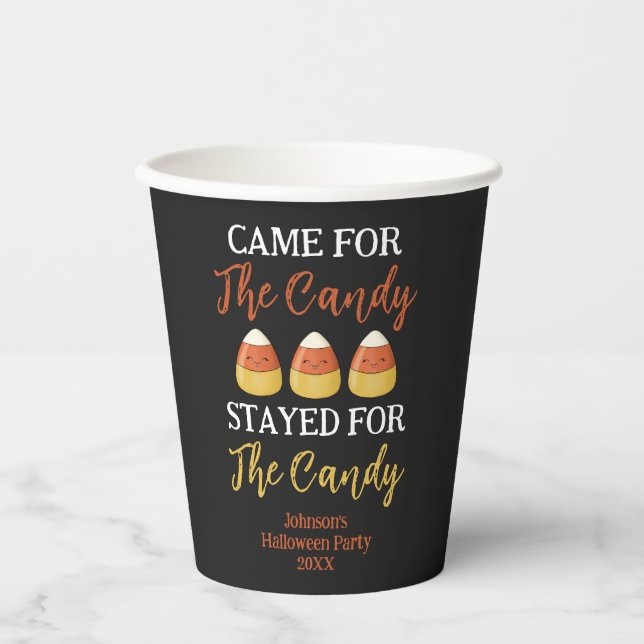 Niedlich Kawaii Candy Mais Halloween KostümParty Pappbecher (Vorderseite)