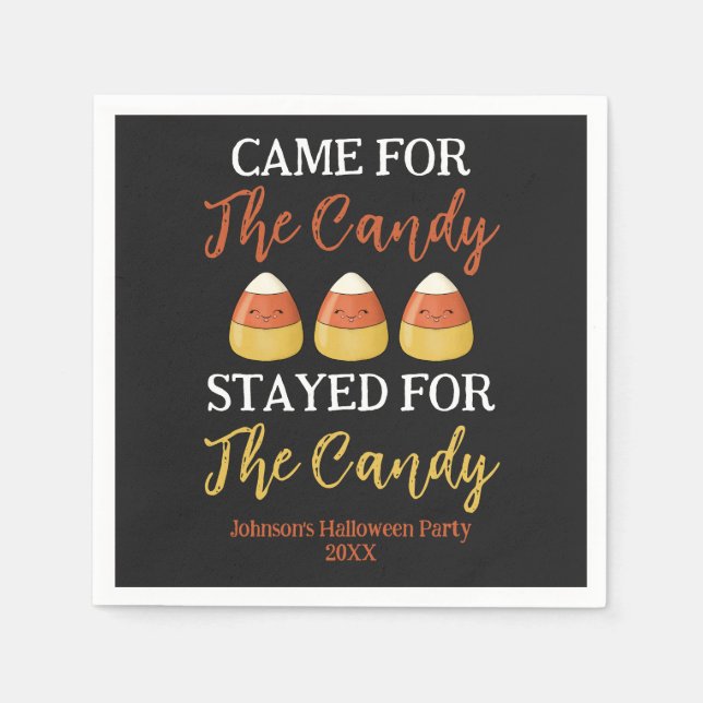 Niedlich Kawaii Candy Mais Halloween KostümParty Serviette (Vorderseite)