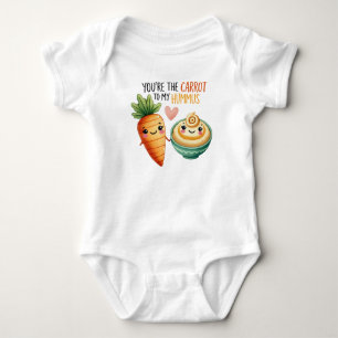 Niedlich Kawaii Carrot und Hummus Baby Strampler