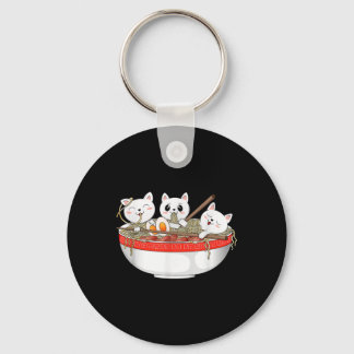 Niedlich Kawaii Cats Ramen Noodles Anime Japanisch Schlüsselanhänger