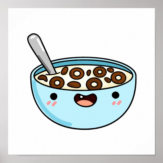 Niedlich Kawaii Cereal Poster (Vorne)