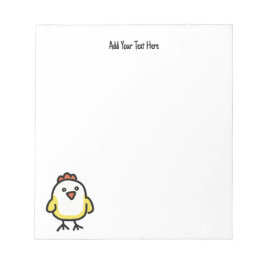 Niedlich Kawaii Chicken Chick Notizblock