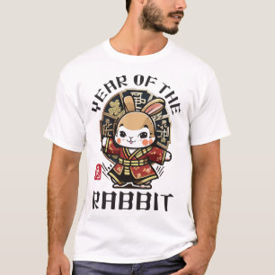 Niedlich Kawaii Chinesisches Kaninchen Zodiac Luna T-Shirt