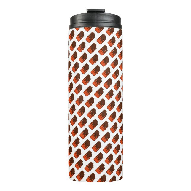 Niedlich Kawaii Chocolate Bar Thermosbecher (Vorderseite)