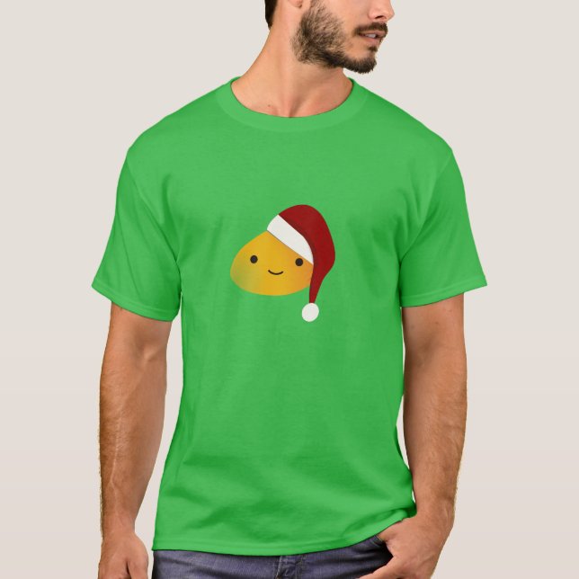 Niedlich Kawaii Christmas Mango T-Shirt (Vorderseite)