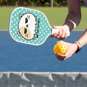 Niedlich Kawaii Chubby Angry Mochi Cat Pickleball Schläger