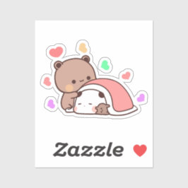 Niedlich Kawaii Chubby Mochi Panda Bär Aufkleber
