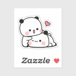 Niedlich Kawaii Chubby Mochi Panda Bär Aufkleber