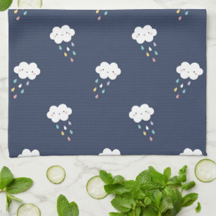 Niedlich Kawaii Cloud Pattern Küchentuch