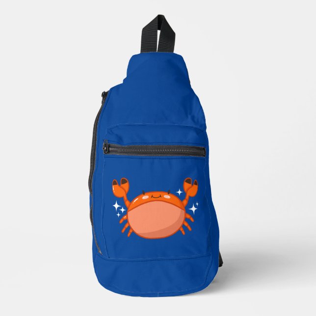 Niedlich Kawaii Crab Crossbody Bag (Vorderseite)