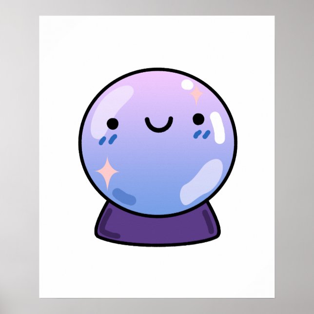 Niedlich Kawaii Crystal Ball Poster (Vorne)