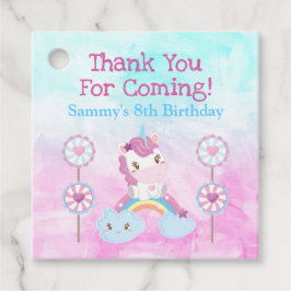 Niedlich Kawaii Dreamy Unicorn Regenbogenwolke Geschenkanhänger