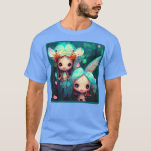 Niedlich Kawaii Faye Chibis Feen Kawaii Fairy Fee  T-Shirt