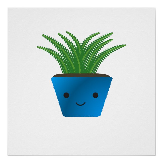 Niedlich kawaii Fern Poster (Vorderseite)