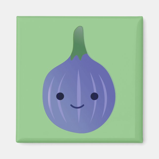 Niedlich Kawaii Fig Magnet (Vorne)