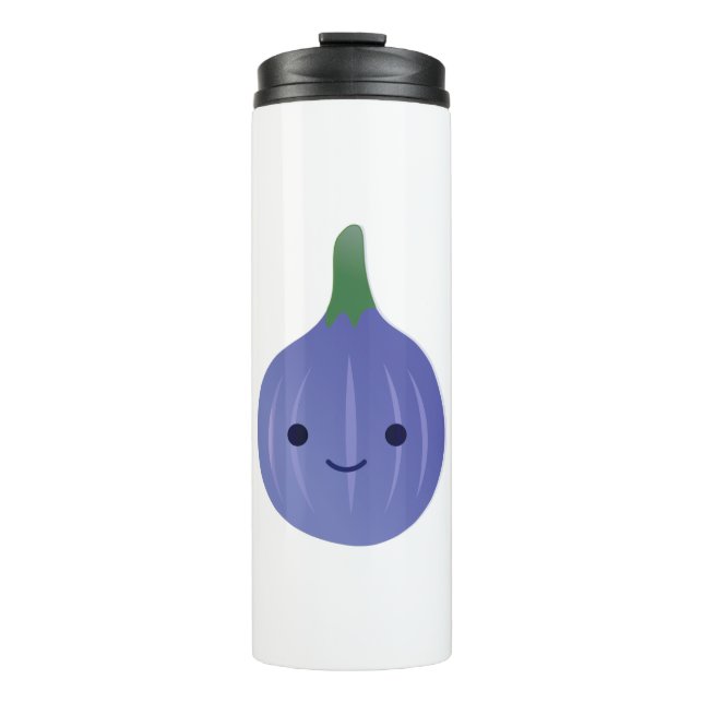 Niedlich Kawaii Fig Thermosbecher (Vorderseite)