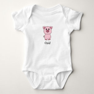 Niedlich Kawaii Friendly Pig Oink! Baby Strampler