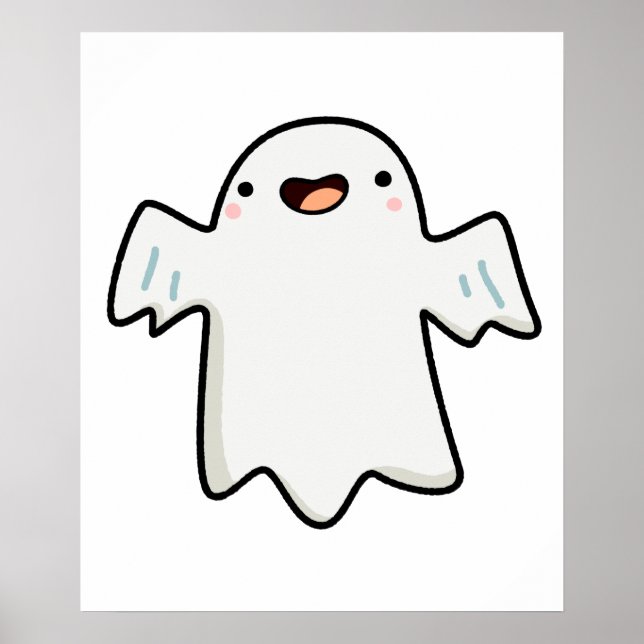 Niedlich Kawaii Ghost Poster (Vorne)