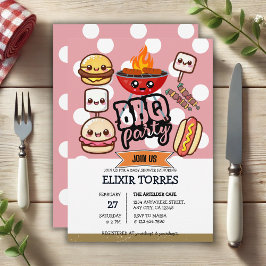 Niedlich Kawaii GRILLEN Party Babydusche Einladung