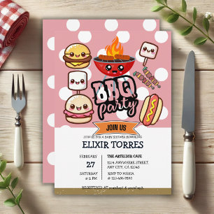 Niedlich Kawaii GRILLEN Party Babydusche Einladung